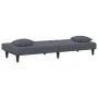 Dark gray velvet 2-piece sofa set with cushions by , Sofas - Ref: Foro24-3216263, Price: 292,59 €, Discount: %