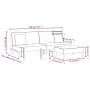 Zweiteilige Sofagarnitur aus dunkelgrauem Samt mit Kissen von , Sofas - Ref: Foro24-3216263, Preis: 292,59 €, Rabatt: %