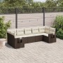 7-teiliges Gartensofa-Set mit braunen PE-Rattan-Kissen von , Gartensets - Ref: Foro24-3220592, Preis: 500,15 €, Rabatt: %