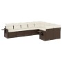 9-piece garden sofa set and brown synthetic rattan cushions by , Garden sets - Ref: Foro24-3220642, Price: 581,95 €, Discount: %