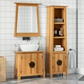 2-teiliges Badezimmermöbel-Set aus massivem Kiefernholz von , Badezimmermöbel - Ref: Foro24-3223456, Preis: 532,81 €, Rabatt: %