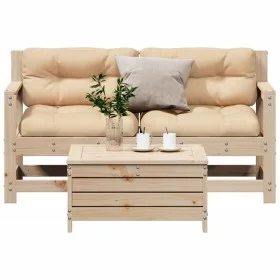 3-piece garden furniture set with solid pine wood cushions by , Garden sets - Ref: Foro24-3250764, Price: 261,65 €, Discount: %