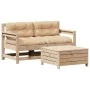 3-teiliges Gartenmöbel-Set mit Kissen aus massivem Kiefernholz von , Gartensets - Ref: Foro24-3250764, Preis: 261,61 €, Rabat...