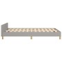 Bed frame with headboard light gray fabric 120x190 cm by , Beds and slatted bases - Ref: Foro24-3270506, Price: 155,41 €, Dis...