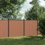 Brown WPC fence panel 353x186 cm by , fence panels - Ref: Foro24-3282799, Price: 760,09 €, Discount: %