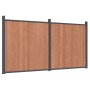 Braunes WPC-Zaunelement 353x186 cm von , Zaunpaneele - Ref: Foro24-3282799, Preis: 762,18 €, Rabatt: %