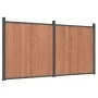 Panel de valla WPC marrón 353x186 cm de , Paneles de vallas - Ref: Foro24-3282799, Precio: 685,73 €, Descuento: %