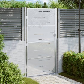 Puerta de jardín de acero inoxidable 100x180 cm