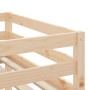 Kinderhochbett mit schwarz-weißem Kiefernholztunnel 90x200 cm von , Betten und Lattenroste - Ref: Foro24-3283844, Preis: 213,...