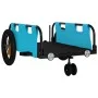 Remolque para bicicletas hierro y tela Oxford azul de , Remolques para bicicletas - Ref: Foro24-94184, Precio: 77,86 €, Descu...