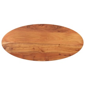 Tablero de mesa ovalado madera maciza de acacia 100x40x3,8 cm