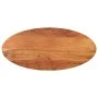 Ovale Tischplatte aus massivem Akazienholz 100x40x3,8 cm von , Tischplatten - Ref: Foro24-370810, Preis: 67,45 €, Rabatt: %