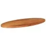 Ovale Tischplatte aus massivem Akazienholz 100x40x3,8 cm von , Tischplatten - Ref: Foro24-370810, Preis: 67,45 €, Rabatt: %