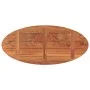 Ovale Tischplatte aus massivem Akazienholz 100x40x3,8 cm von , Tischplatten - Ref: Foro24-370810, Preis: 67,45 €, Rabatt: %