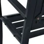 Banco de jardín acero negro 125 cm de vidaXL, Bancos de jardín - Ref: Foro24-47943, Precio: 84,49 €, Descuento: %