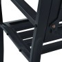 Banco de jardín acero negro 125 cm de vidaXL, Bancos de jardín - Ref: Foro24-47943, Precio: 84,49 €, Descuento: %