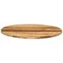 Round table top solid rough mango wood Ø 80x1.5 cm by , Table tops - Ref: Foro24-370012, Price: 81,58 €, Discount: %
