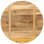 Round table top solid rough mango wood Ø 80x1.5 cm by , Table tops - Ref: Foro24-370012, Price: 81,58 €, Discount: %