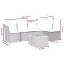 6-piece garden sofa set and black synthetic rattan cushions by , Garden sets - Ref: Foro24-3264709, Price: 342,81 €, Discount: %