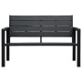 HDPE Gartenbank schwarze Holzoptik 120 cm von vidaXL, Gartenbänke - Ref: Foro24-47878, Preis: 165,93 €, Rabatt: %