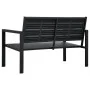 Banco de jardín HDPE negroo aspecto madera 120 cm de vidaXL, Bancos de jardín - Ref: Foro24-47878, Precio: 142,38 €, Descuent...