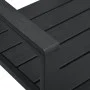 Banco de jardín HDPE negroo aspecto madera 120 cm de vidaXL, Bancos de jardín - Ref: Foro24-47878, Precio: 142,38 €, Descuent...