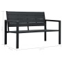 HDPE Gartenbank schwarze Holzoptik 120 cm von vidaXL, Gartenbänke - Ref: Foro24-47878, Preis: 165,93 €, Rabatt: %