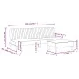 Zweiteilige Sofagarnitur aus schwarzem Samt von , Sofas - Ref: Foro24-3216277, Preis: 312,86 €, Rabatt: %