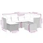 7-piece garden dining set and black synthetic rattan cushions by , Garden sets - Ref: Foro24-3264723, Price: 430,05 €, Discou...