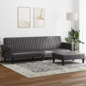 Gray synthetic leather 2-piece sofa set by , Sofas - Ref: Foro24-3216289, Price: 327,22 €, Discount: %