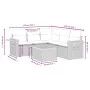 Gartensofa-Set mit 6-teiligen Kissen aus synthetischem Rattan in Beige. von , Gartensets - Ref: Foro24-3226808, Preis: 396,28...