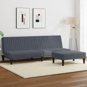Dark gray velvet 2-piece sofa set by , Sofas - Ref: Foro24-3216275, Price: 291,66 €, Discount: %