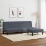 Zweiteilige Sofagarnitur aus dunkelgrauem Samt von , Sofas - Ref: Foro24-3216275, Preis: 296,89 €, Rabatt: %