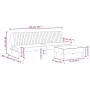 Zweiteilige Sofagarnitur aus dunkelgrauem Samt von , Sofas - Ref: Foro24-3216275, Preis: 291,66 €, Rabatt: %