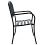 Banco de jardín acero negro 125 cm de vidaXL, Bancos de jardín - Ref: Foro24-47941, Precio: 90,00 €, Descuento: %