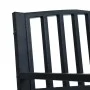 Banco de jardín acero negro 125 cm de vidaXL, Bancos de jardín - Ref: Foro24-47941, Precio: 90,00 €, Descuento: %