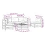 Gartenmöbel-Set 6-teilig und Kissen aus massivem Kiefernholz von , Gartensets - Ref: Foro24-3250724, Preis: 566,56 €, Rabatt: %