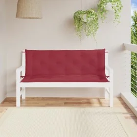 Cojines de banco de jardín 2 uds rojo tinto 150x50x7 cm de , Cojines para sillas y sofás - Ref: Foro24-361706, Precio: 47,77 ...