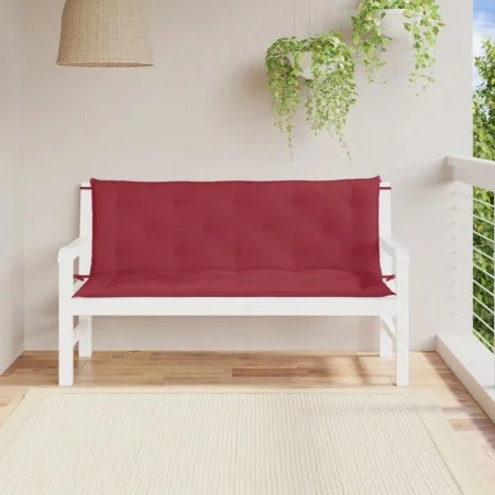 Garden bench cushions 2 pcs red red 150x50x7 cm by , Cushions for chairs and sofas - Ref: Foro24-361706, Price: 47,77 €, Disc...