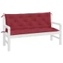 Garden bench cushions 2 pcs red red 150x50x7 cm by , Cushions for chairs and sofas - Ref: Foro24-361706, Price: 47,77 €, Disc...