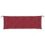 Garden bench cushions 2 pcs red red 150x50x7 cm by , Cushions for chairs and sofas - Ref: Foro24-361706, Price: 47,77 €, Disc...