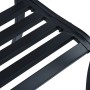 Banco de jardín acero negro 125 cm de vidaXL, Bancos de jardín - Ref: Foro24-47941, Precio: 91,51 €, Descuento: %