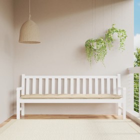 Cojín de banco de jardín tela Oxford beige 200x50x7 cm de , Cojines para sillas y sofás - Ref: Foro24-361643, Precio: 34,88 €...