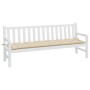 Garden bench cushion beige Oxford fabric 200x50x7 cm by , Cushions for chairs and sofas - Ref: Foro24-361643, Price: 34,88 €,...