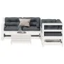 5-piece garden furniture set with solid white pine wood cushions by , Garden sets - Ref: Foro24-3250817, Price: 500,29 €, Dis...