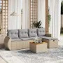 Garden sofa set with beige cushions mix 6 pieces PE rattan by , Garden sets - Ref: Foro24-3265056, Price: 377,76 €, Discount: %