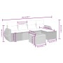 Gartensofa-Set mit beigem Kissenmix, 6-teilig, PE-Rattan von , Gartensets - Ref: Foro24-3265056, Preis: 359,49 €, Rabatt: %
