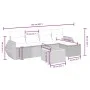 Gartensofa-Set mit beigem Kissenmix, 6-teilig, PE-Rattan von , Gartensets - Ref: Foro24-3265056, Preis: 377,76 €, Rabatt: %