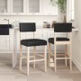 Hohe Hocker, 2 Stück, aus massivem Gummiholz und Kunstleder von , Küchenhocker - Ref: Foro24-4006196, Preis: 117,25 €, Rabatt: %
