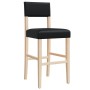 High stools 2 pcs solid rubber wood and synthetic leather by , Kitchen stools - Ref: Foro24-4006196, Price: 117,25 €, Discoun...